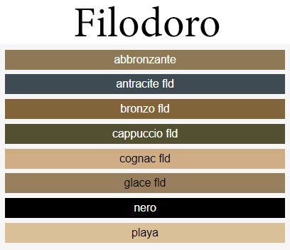 Оттенки Filodoro